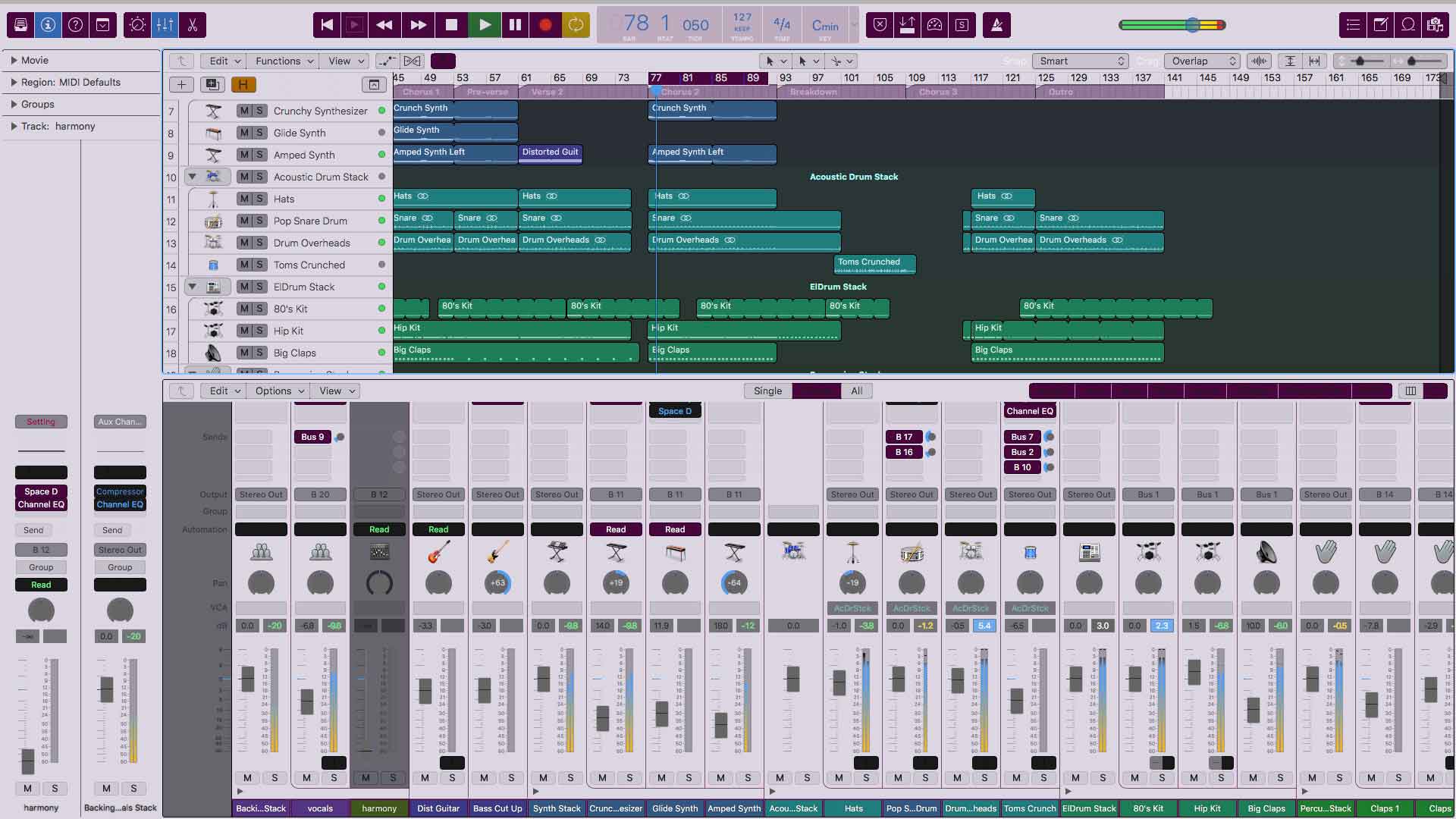 Creationauts Logic Pro Colorizer Dark Mode